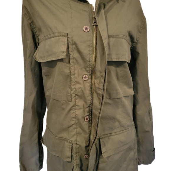 Weatherproof Vintage Army Green Lightweight Utility Jacket Size S - Picture 4 of 15